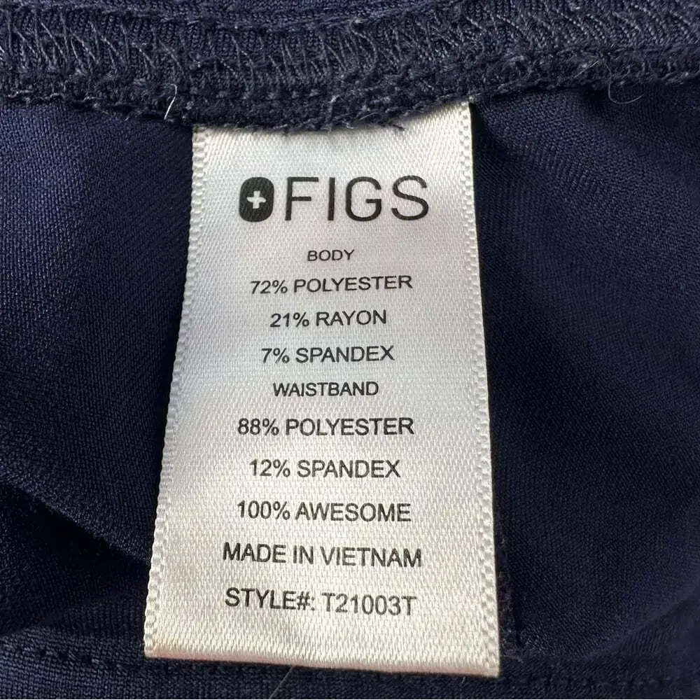 Workcore FIGS Technical Collection Scrub Pants Blue Tie Waist Plus Size XXL Tall